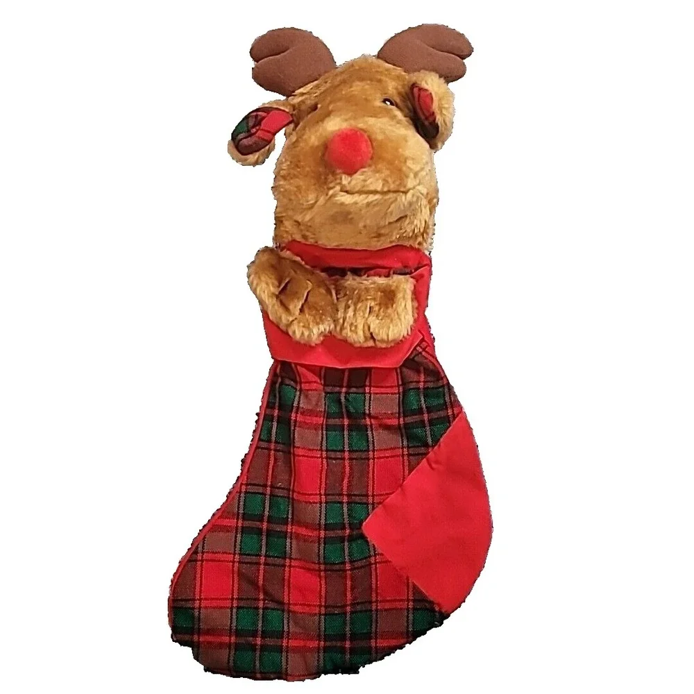 Rudy Reindeer Christmas‎ Stocking Plush 21